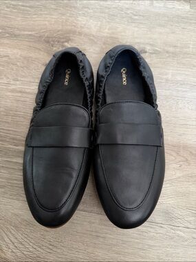 Quince Black Slip-On Penny Loafers for Men